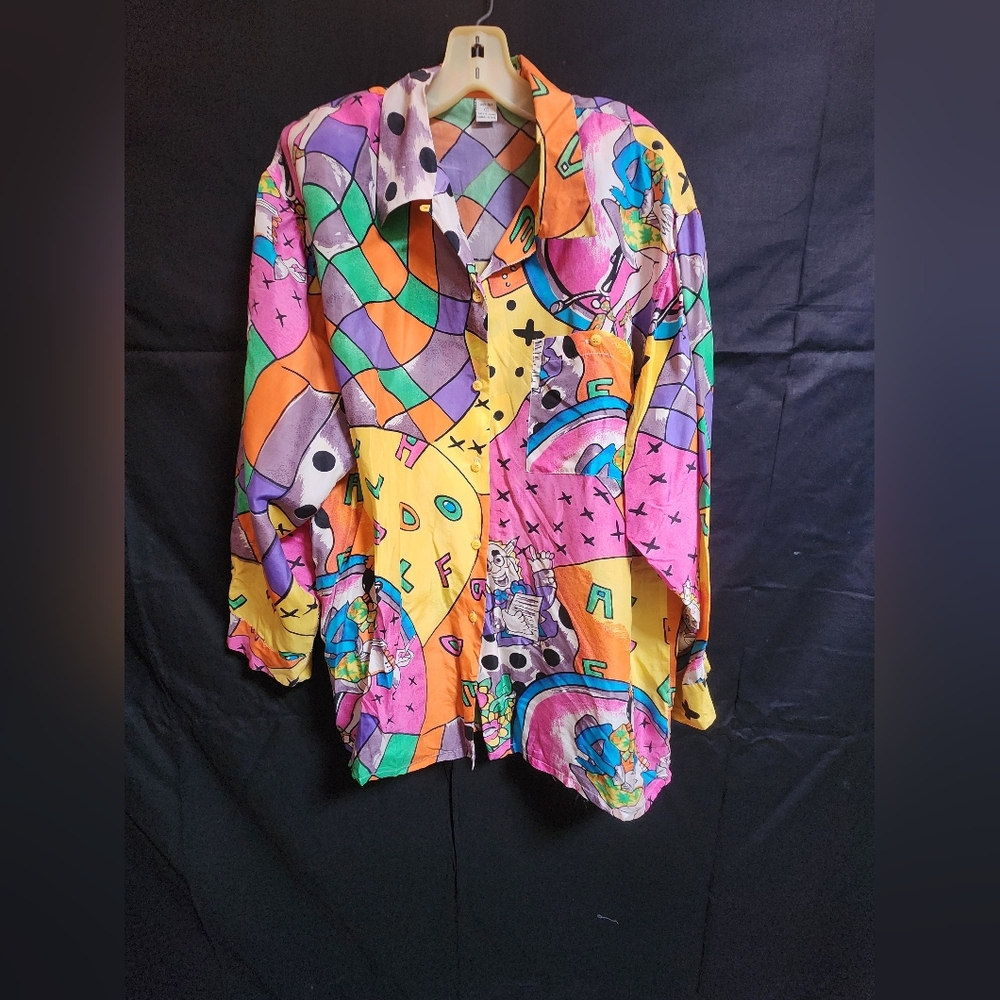 Stunu Collection Silk Multicolor Women's Blouse